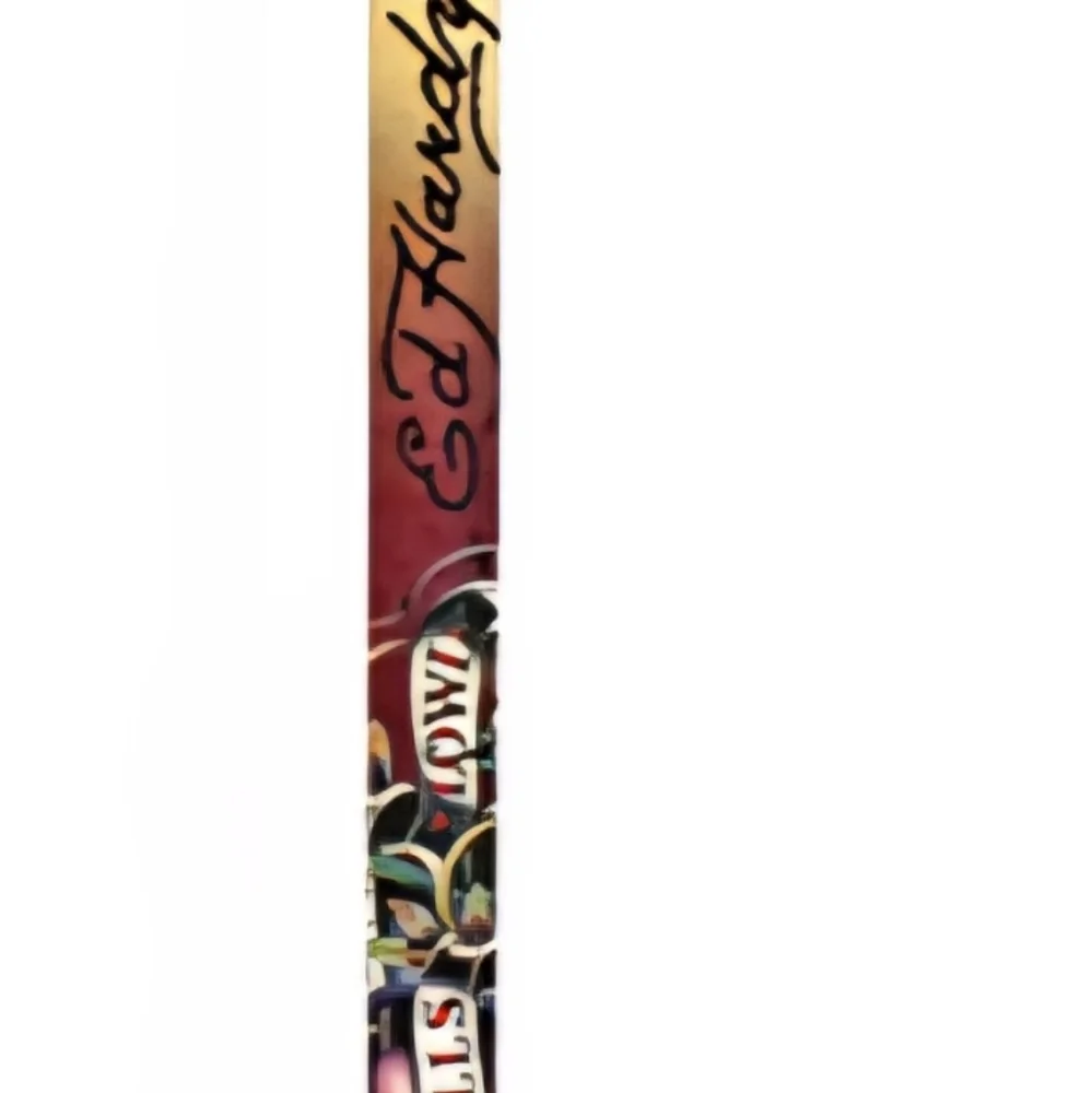 Ed Hardy EH3298 Love Kills Slowly -Kids Brown Gold Leather Belt XL Waist 28